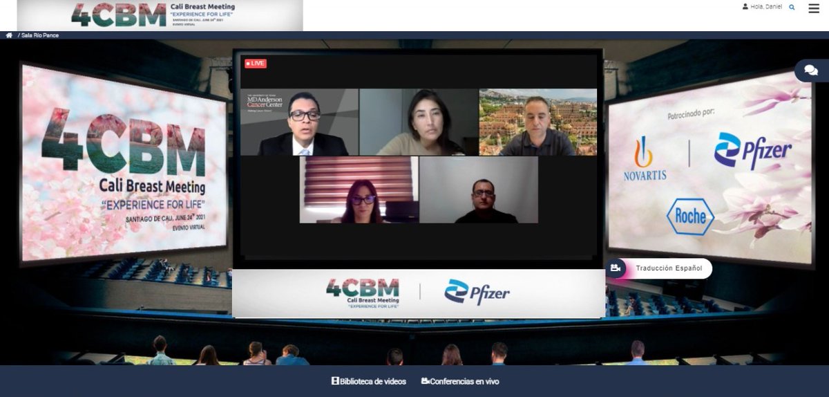 HematoOncologos's tweet photo. Discussion Panel de la SESIÓN C, moderado por el Dr. @CarlosHBarcenas 🇺🇸

Ingresa a: https://t.co/ze5YzTeTOr

#4CBM #CaliEsConocimiento #4CaliBreastMeeting https://t.co/ruVrTBPDMe