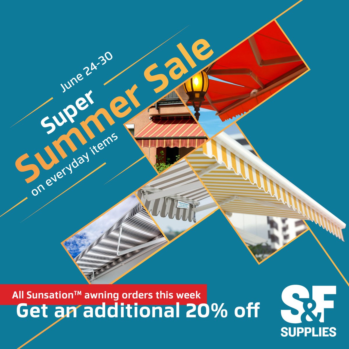 Additional 20% off ALL Sunsation™ Awnings! This week only! sfsupplies.com/sale
#sale #awnings #sfsupplies #summersale #signssupplies #signmakers #signbuilders