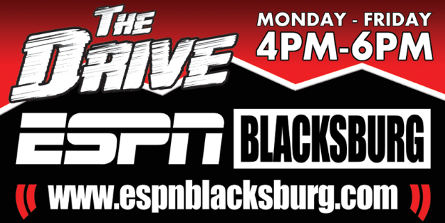 PaulVWags's tweet photo. NOW on The Drive on @ESPNBlacksburg 

4pm #TopTen Sort of
4:30 @snason2013 
5pm @TechLunchPailD 
5:30 @Campusautos &amp; @tinainvirginia with Traffic

#Hokies #NFL #OlympicHoops #NBA #NHL 

Plus your calls and texts at 866-961-1430

#ListenLocal https://t.co/xe5T0v7NCx
