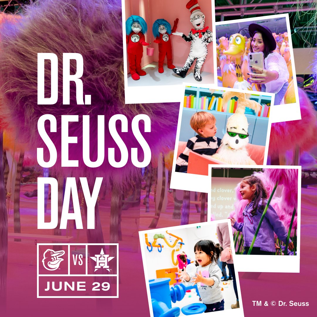 Houston Astros Hooray Hooray It S Dr Seuss Day Join The Cat In The Hat And His Friends For An Evening Full Of Fun Around The Ballpark Next Tuesday T Co N3pirnfopb