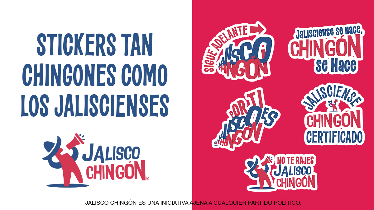 Todo Jalisciense debería estar preparado para usar estos stickers en sus conversaciones. Descárgalos en la liga: jaliscochingon.org/multimedia/

 #JaliscoChingón #TierradeChingones #Súmate #Jalisco #Stickers