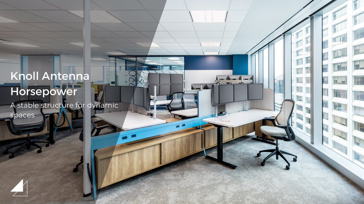 Power your space with Antenna Horsepower Beam from <a href="/Knoll_Inc/">Knoll</a>. The Beam is an ideal technology channel to pair with height-adjustable surfaces for ultimate planning flexibility. Discover more here: bit.ly/2UqDsOM
