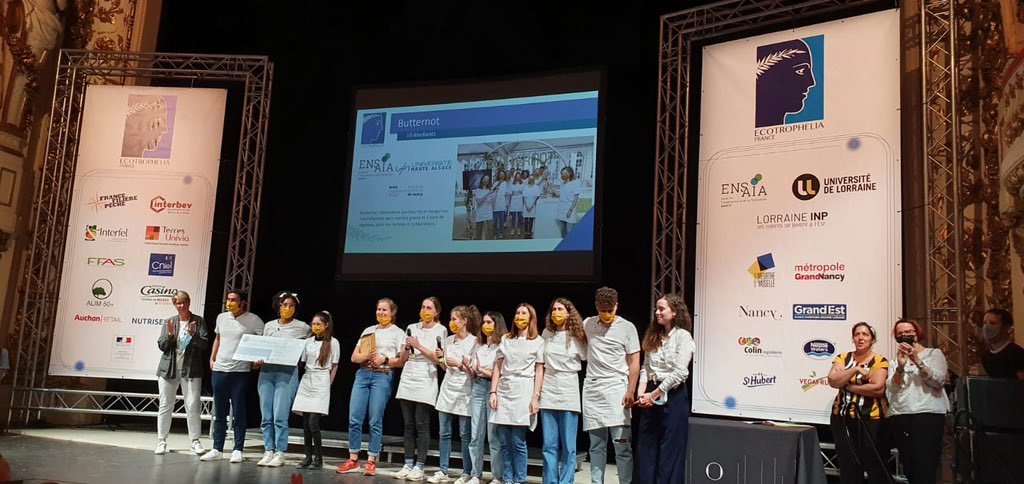 Ecotrophelia's tweet photo. Et le grand gagnant est... Butternot
Trophée or - 5000€
Un grand bravo🙌👏👏🤝🤝🤝
#Ecotrophelia #EcotropheliaFrance #FoodInnovationDays #FoodTech #Food #innovationfood #Nancy #concours https://t.co/KgImtcafez