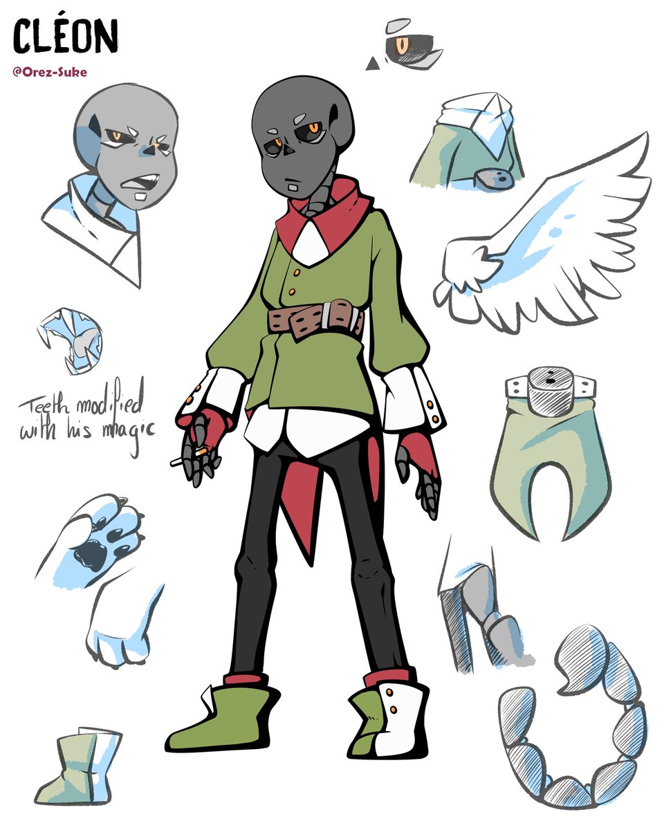 OrezSuke's tweet photo. If you remember Cléon s sketches
Have a character sheet
#undertale #undertaleoc #oc #skeleton #skelemonster #updatetale #charactersheet #characterreference #characterref https://t.co/HcDkDwcBsl