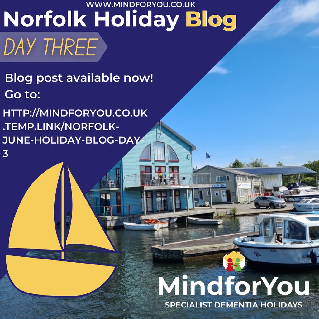 Day Three of the Norfolk holiday is now up!
Check out Kyla’s blog post to see what our holiday go-ers are up to 💛
Go to mindforyou.co.uk.temp.link/norfolk-june-h…