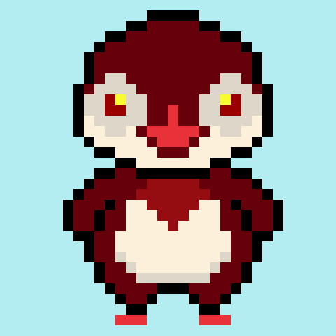 GangPenguins's tweet photo. GangPenguin #66 with demonic eyes😈There are only 9 of these in the collection.
Price 0.0666 ETH🪙
#nftcollectors #NFTCommunity #pixelart #pixelartist #nft

https://t.co/Y30w17gYJz https://t.co/RGcREpabql