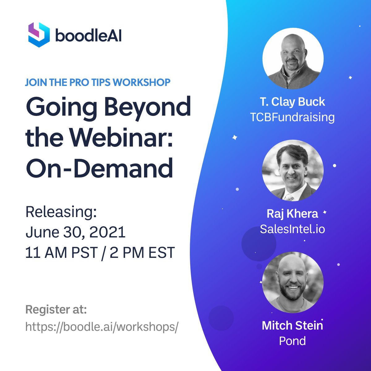 🚨 FREE WORKSHOP ALERT! 🚨
Our #free On-Demand Pro Tips Workshop is being released June 30th at 11AM PT/2PM ET.

Join three incredible industry experts who will be sharing some of their #ProTips and tricks with you!

Get on the exclusive access list: 
loom.ly/E87DR7E