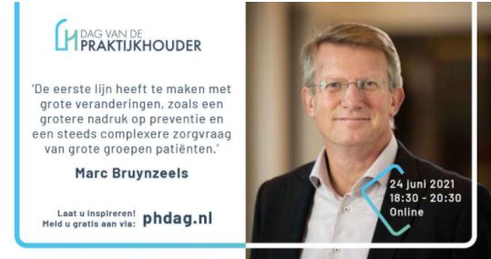 Marc Bruijnzeels schetst welke zorgvraag er op de eerste lijn afkomt in de toekomst, wat dit betekent voor de rol van de arts, voor de regionale en multidisciplinaire samenwerking, veranderende bekostiging en mogelijk nieuwe businessmodellen. buff.ly/3i8g42s