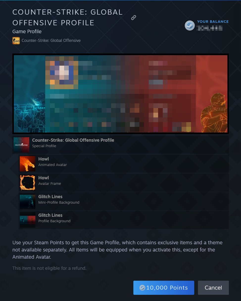 How to see Mini Profile Steam Background –