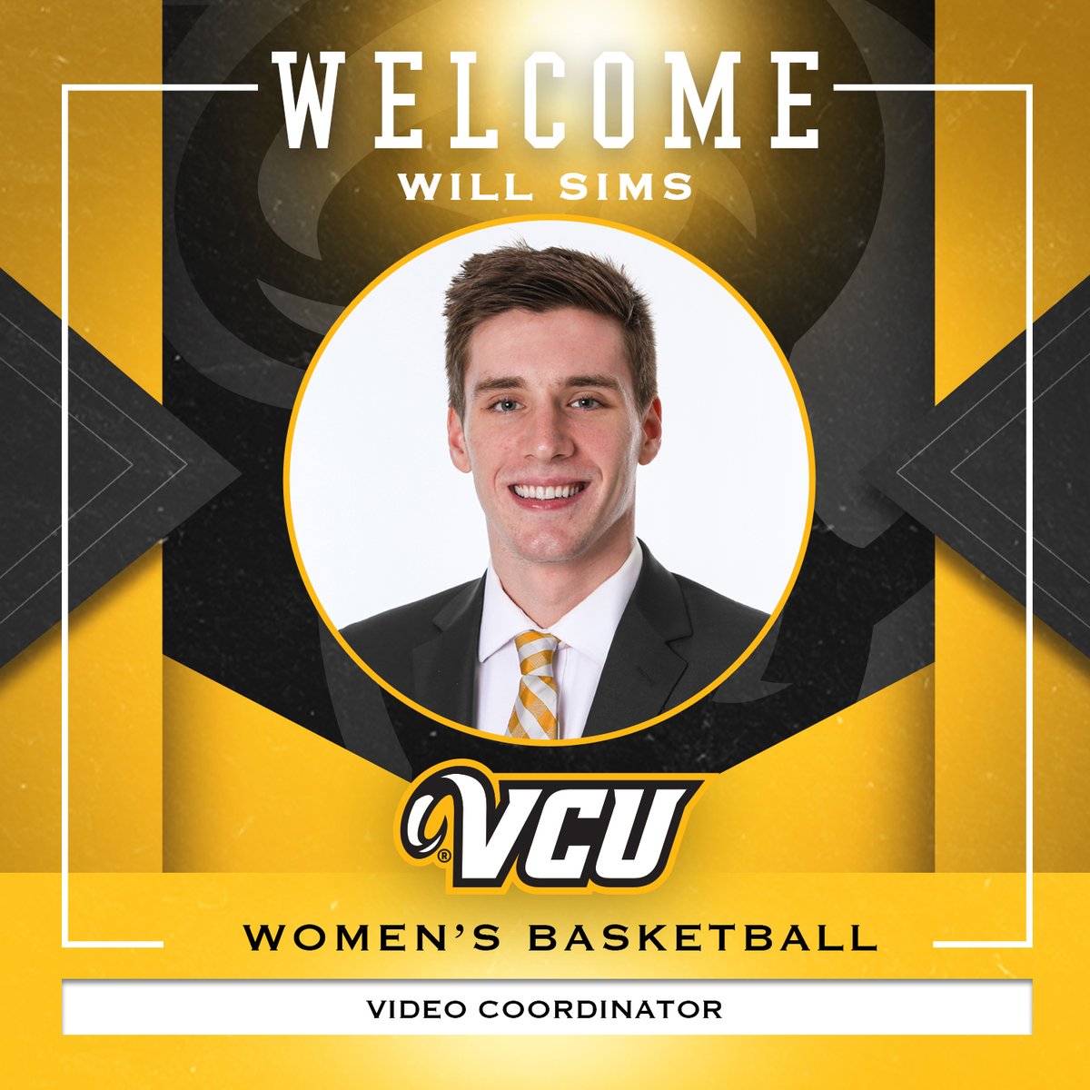VCUWBB's tweet photo. We're excited to welcome Will Sims as our new video coordinator!

🔗 https://t.co/KIB4pg8BZa

#LetsGoVCU | #RunWithUs https://t.co/QRQSelU1fZ