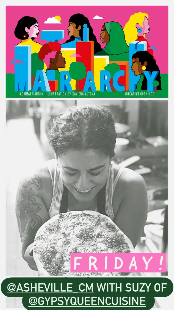 CreativeMornings/AVL (@asheville_cm) on Twitter photo Join us tomorrow for a powerful talk on matriarchy through the Lebanese civil war to the mountains of NC by <a href="/GQCstreetfood/">Gypsy Queen Cuisine</a>'s Suzy Salwa Phillips. #creativemornings #avlnews <a href="/creativemorning/">CreativeMornings</a>
creativemornings.com/talks/suzy-sal… Join us tomorrow for a powerful talk on matriarchy through the Lebanese civil war to the mountains of NC by <a href="/GQCstreetfood/">Gypsy Queen Cuisine</a>'s Suzy Salwa Phillips. #creativemornings #avlnews <a href="/creativemorning/">CreativeMornings</a>
creativemornings.com/talks/suzy-sal…