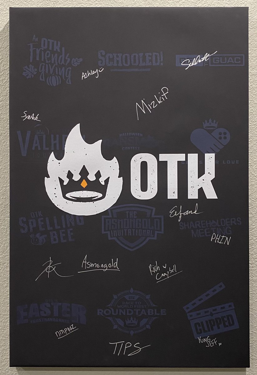 Sorry we had to cut the charity stream short. This poster, showing all the events OTK has produced was one of my favorite items. Hopefully we get a chance to auction it off in the future

The next 6 months are going to be Pog