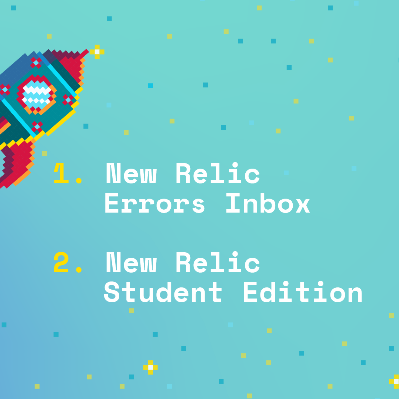 newrelic's tweet photo. At #FutureStack 2021, we launched a ton of new products and features. In this Nerdlog roundup, we take a closer look at two of them:

📥 New Relic Errors Inbox
🎓 New Relic Student Edition