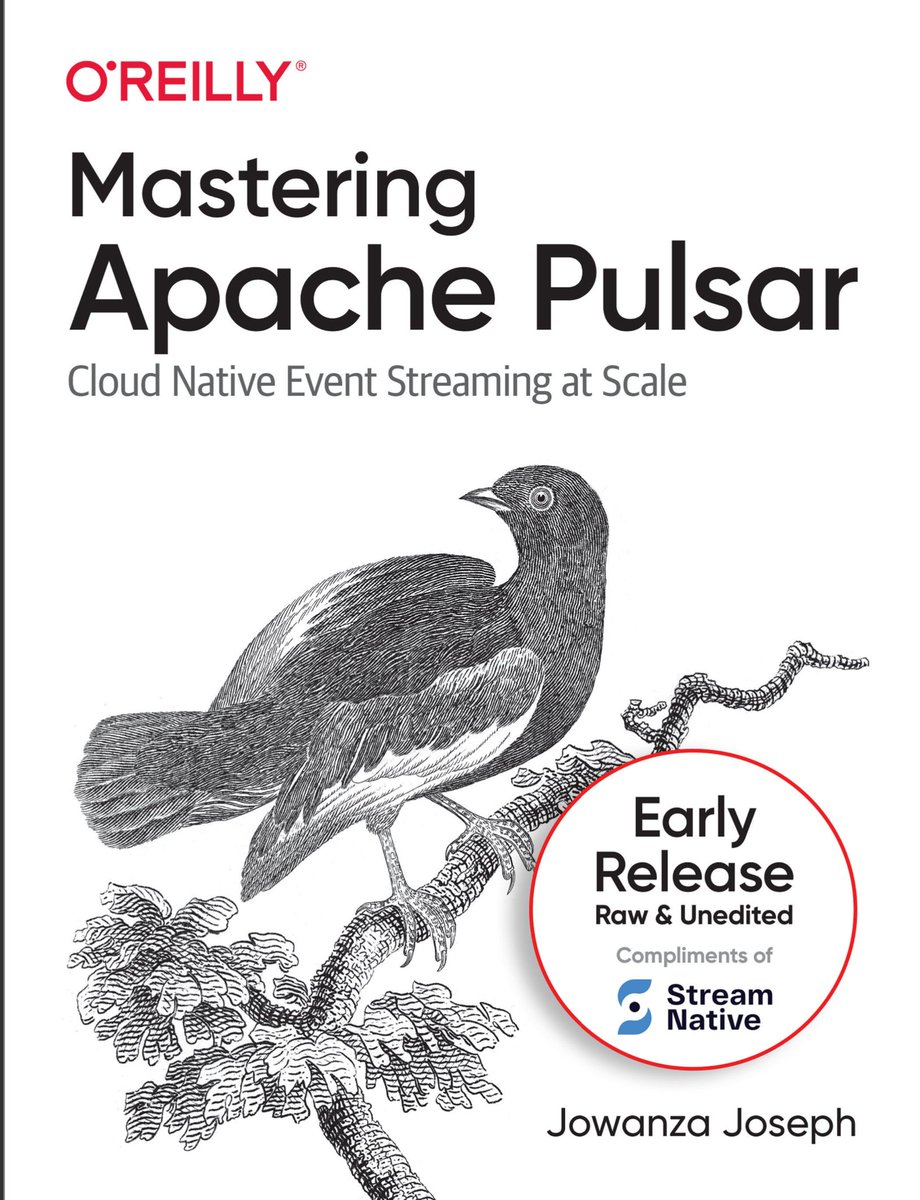 streamnativeio's tweet photo. Sneak peek! Free preview of #ApachePulsar book!
As part of our sponsorship on O’Reilly’s "Mastering @apache_pulsar, #CloudNative #EventStreaming at Scale", we’re happy to give you access to the early release for Chapters 1-3. Download your copy now! https://t.co/QOKdQjXIIr https://t.co/nppzb9giS9