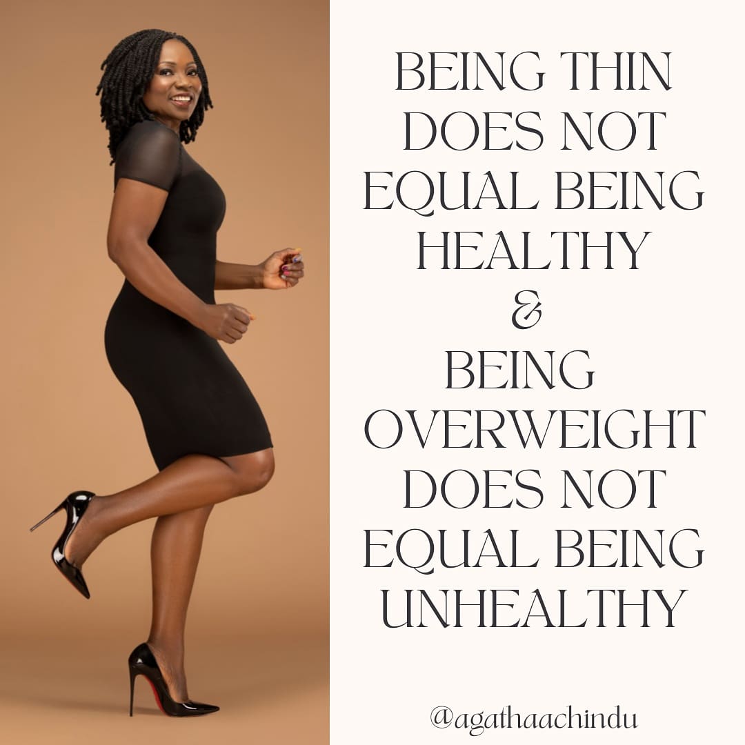 Being thin doesn't equal being healthy.  You don't want to miss my upcoming Masterclass, signup at agathaachindu.com/event