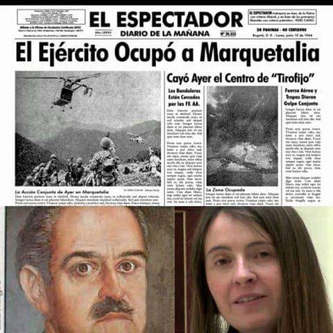 miltonsilvaPC's tweet photo. LA GUERRA QUE DESATÓ EL PRESIDENTE GUILLERMO LEÓN VALENCIA, en Marquetalia persiguiendo campesinos que reclamaban tierra y paz. Unos de los campesinos era Tirofijo. Valencia ordenó bombardearlos, aniquilarnos, desatando así una guerra fracticida. https://t.co/0lc6plc34w