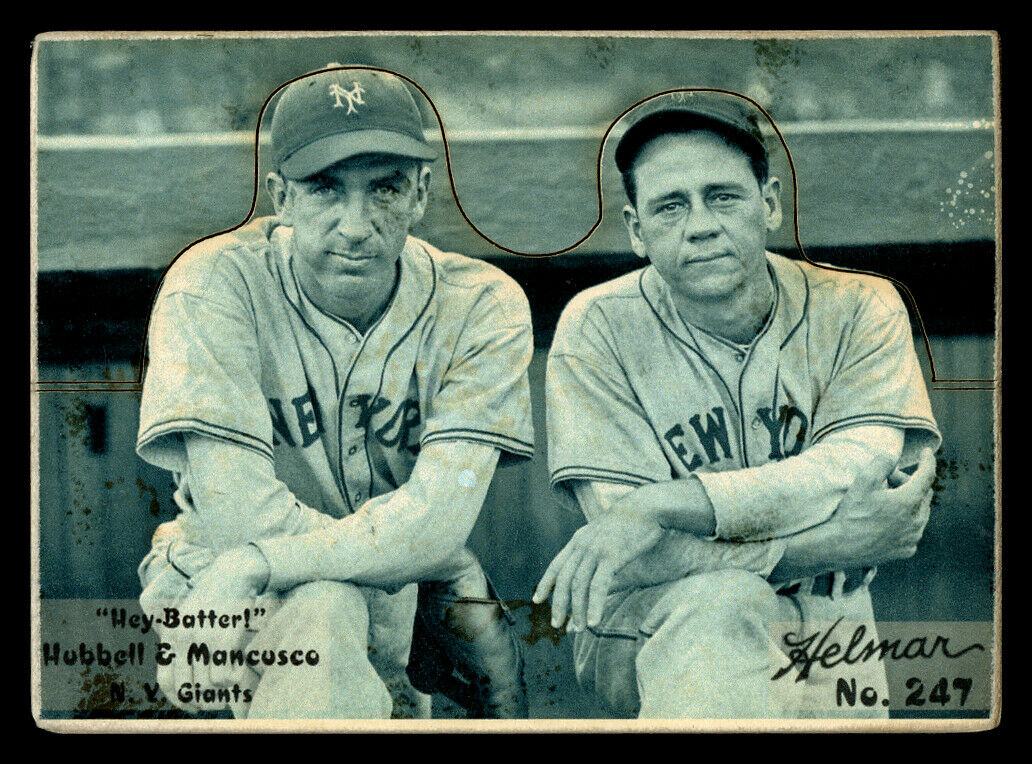 BrewingHelmar's tweet image. R318-Helmar Hey-Batter! #247  | Carl Hubbell |

#cardart #helmar #BaseBall #NewYorkGiants