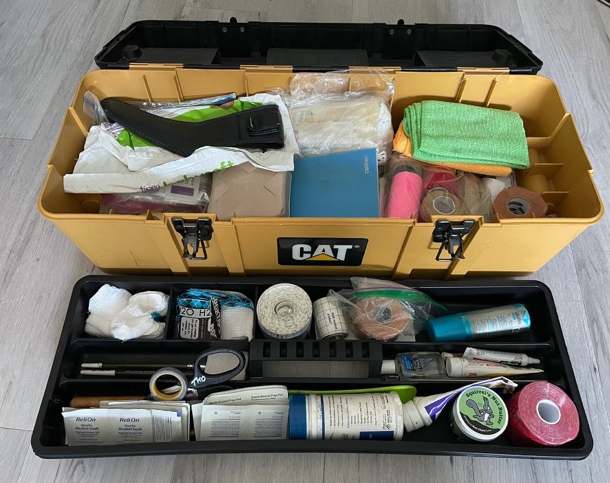 Footcare kit ready for volunteering at Western States Endurance Run. 11 years and counting. It’s gonna be Hot!!🥵 #westernstates100 #SeeYouAtStates #fixingyourfeet