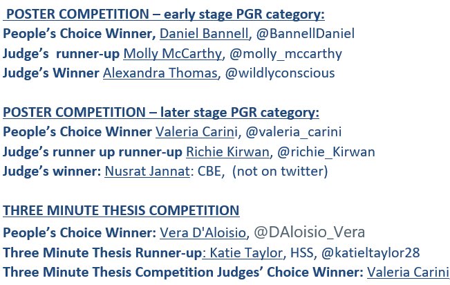ValeriaCarini (@valeria_carini) on Twitter photo Feeling extremely honoured to have been selected the overall winner of the LJMU #3MTcompetion and the people's choice for the poster competition!
<a href="/LJMU_PGRs/">LJMU PGR Development</a>
Huge congratulation to my friend and colleague <a href="/DAloisio_Vera/">Vera D’Aloisio</a> for winning the 3MT people's choice prize! You nailed it! Feeling extremely honoured to have been selected the overall winner of the LJMU #3MTcompetion and the people's choice for the poster competition!
<a href="/LJMU_PGRs/">LJMU PGR Development</a>
Huge congratulation to my friend and colleague <a href="/DAloisio_Vera/">Vera D’Aloisio</a> for winning the 3MT people's choice prize! You nailed it!