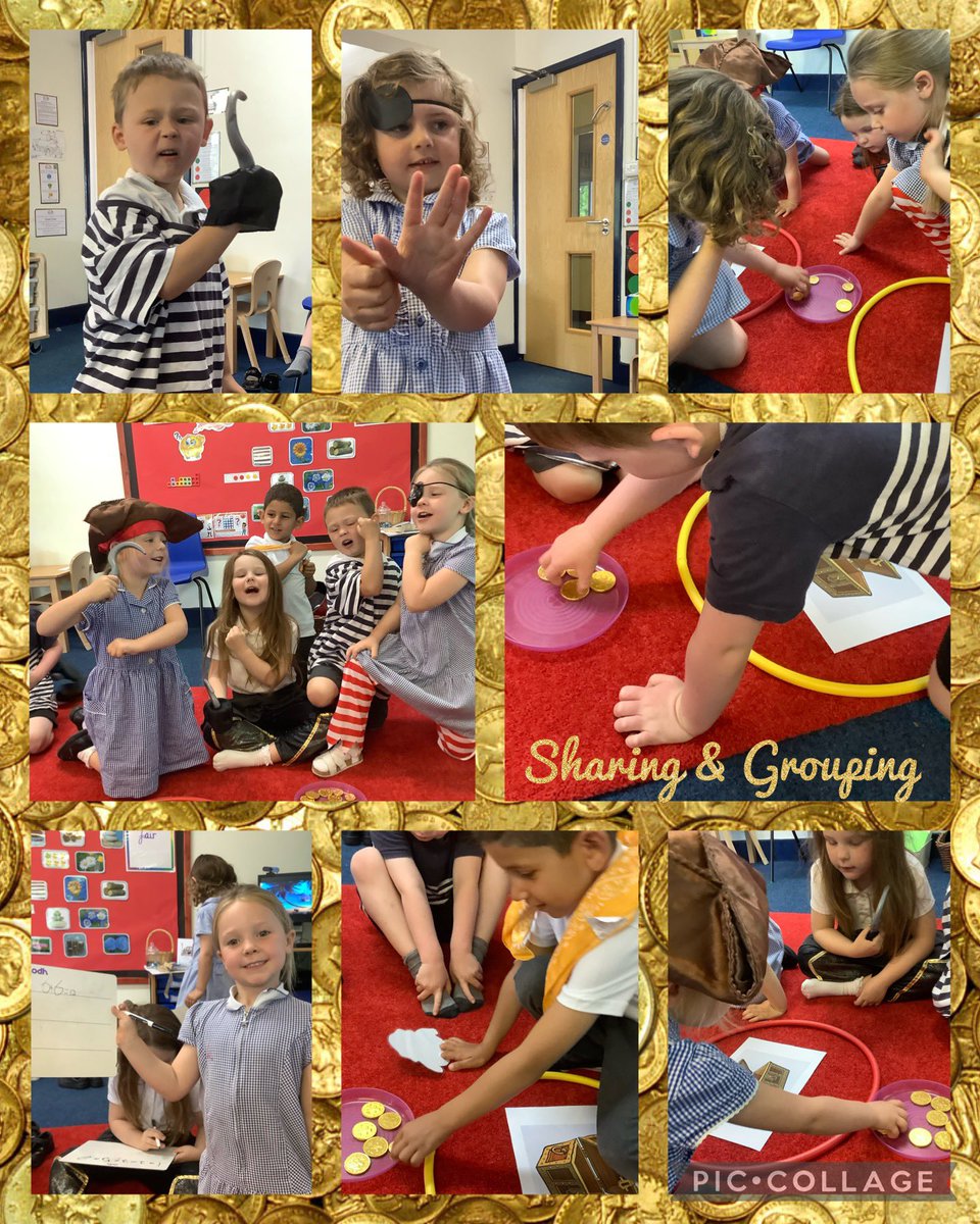 The children enjoyed sharing the treasure into equal groups with their fellow pirate friends. Well done Reception! 👏🏼😊 @WeaverTrustEB <a href="/BarntonMrsL/">Alison Lawson</a> <a href="/BarntonMrsM/">Cerri Morris</a> #BCNPSMaths