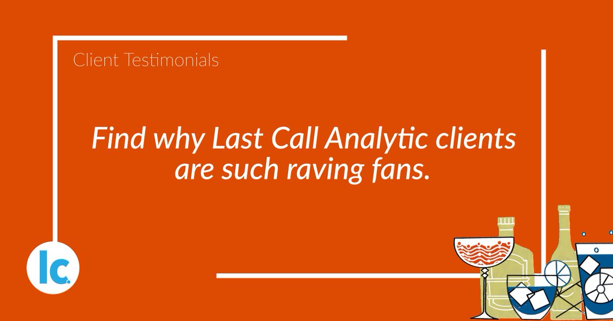 You can find all the great things our clients have to say about us here ➡️ hubs.ly/H0QZkv00
See what the Last Call Analytics team can do for you!
#LCA #happyclients