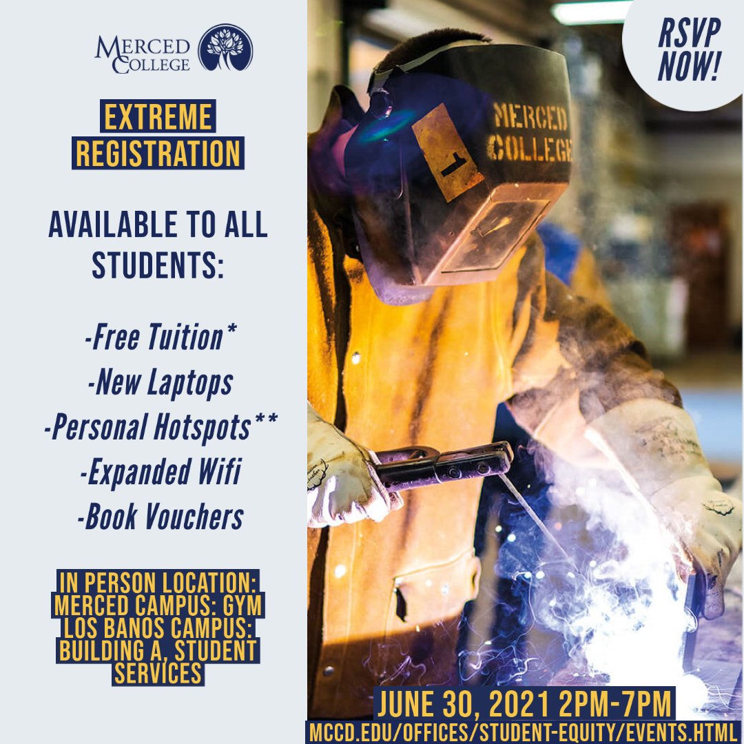 Merced College on Twitter: "If you attend Extreme Registration and