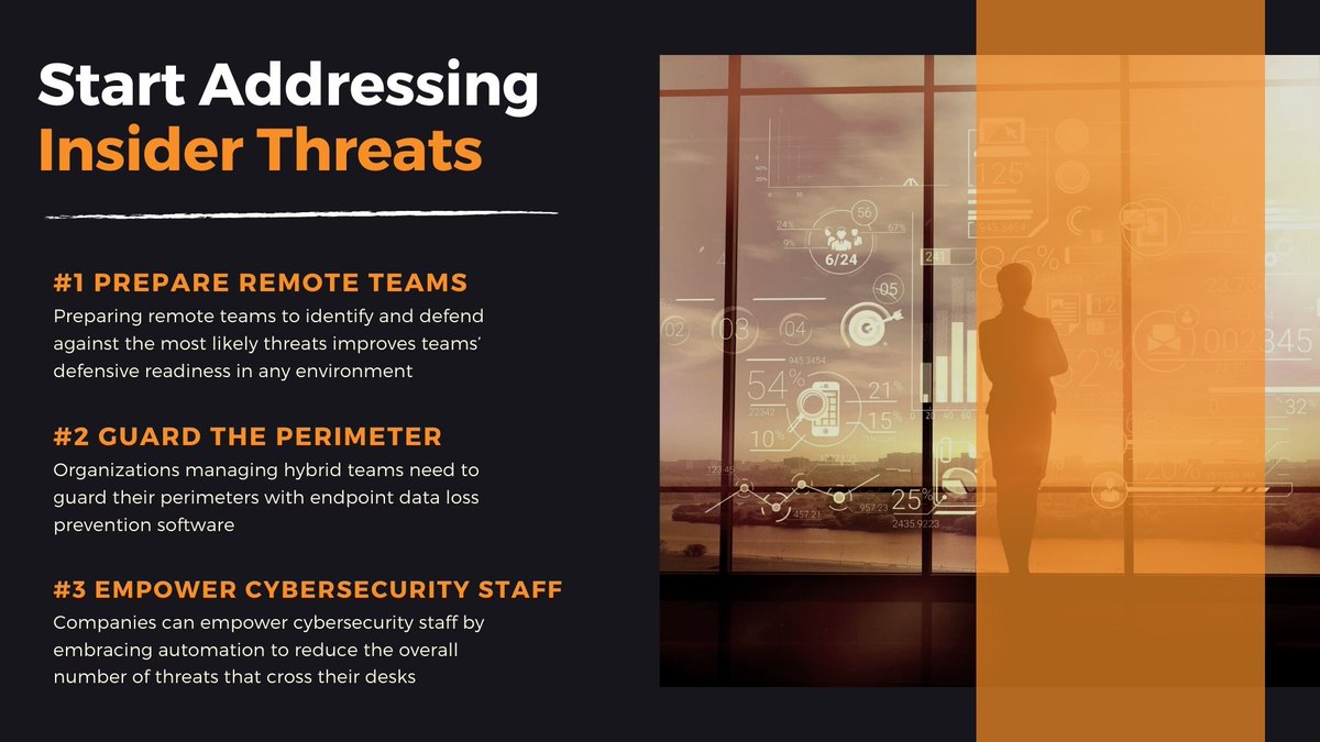 For leaders who are looking to optimize their #hybridworkforce while guarding company and customer data, addressing #insiderthreats should be a top priority. Read more: hubs.ly/H0Qbkqt0

#insiderthreat #ITSecurity #databreech #remoteteam #hybridworkforce #datasecurity