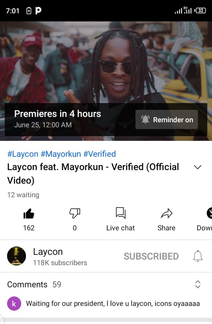 Henriano19's tweet photo. Icons go and set your reminder on
#VerifiedVideoDropsMidnight
#Laycon
#layCONtent
#swbthealbum https://t.co/MtMa6X171T