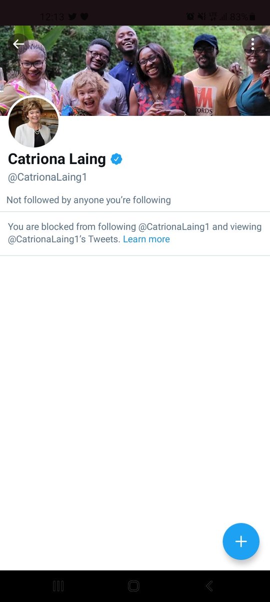SusanMount45's tweet photo. I have been blocked by Catriona Laing https://t.co/BLlgBcZMLA