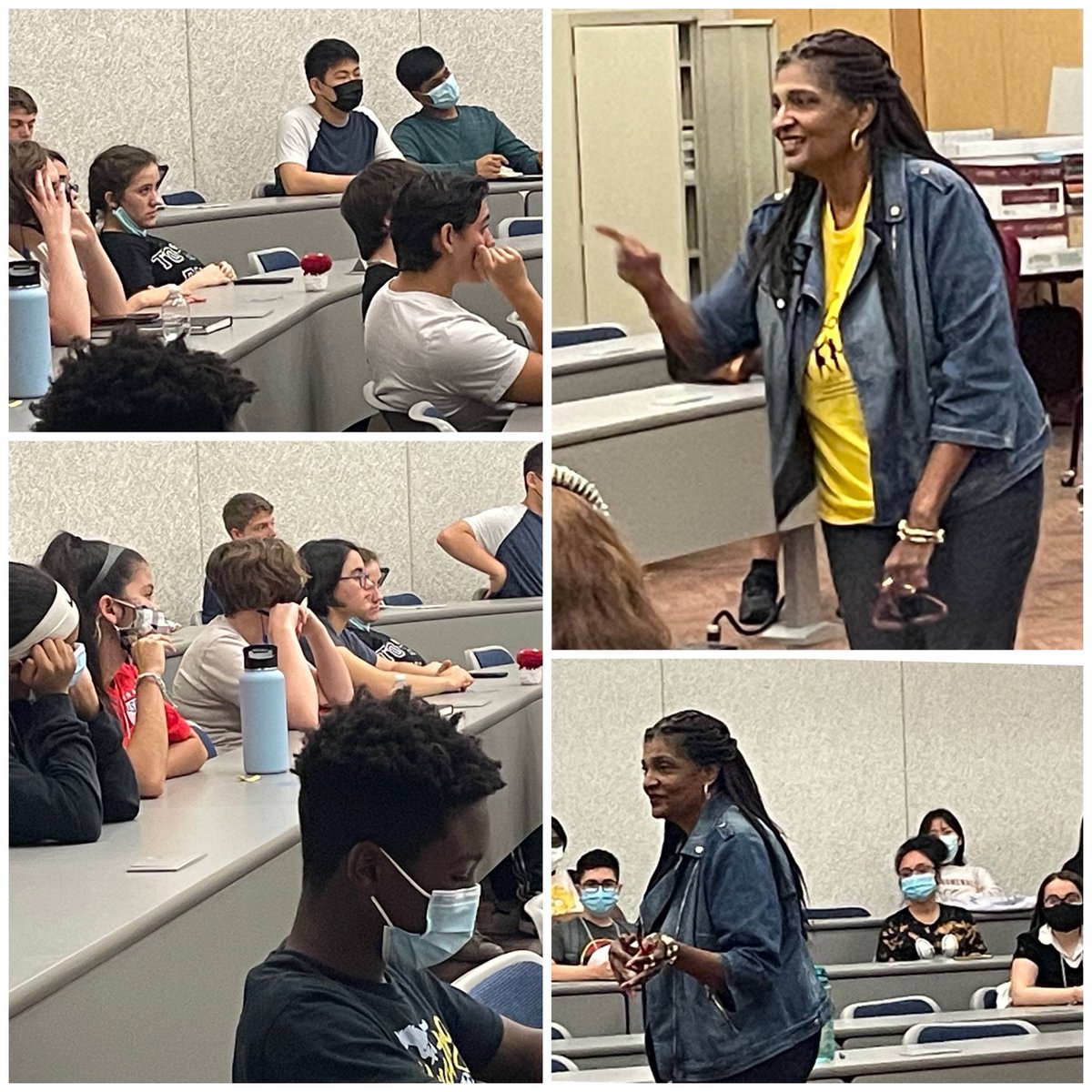 Thank you Dr. Shailendra Thomas, Head of School from King’s Academy for your inspiring words to our Test Prep Camp Wednesday regarding belief in yourself, character &amp; determination.  You shared so much wisdom and encouragement!  ⁦@CoachCartmill1⁩ ⁦<a href="/LHSHarmon/">LHS Harmon Campus</a>⁩