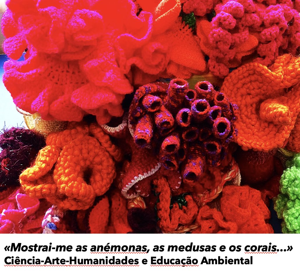 STOLscience's tweet photo. E metade #SciComPt2021 já está. Quer do Congresso, quer das nossas 4 intervenções. Amanhã visita Virtual SolanArt e comunicação longa na L12 #SciArt. Das batatas aos corais... 😜😳😂 @sciart #scicomm #science #biologia #educacaoambiental #crochet #cor #textura #plantas #corais https://t.co/7VedFeApcQ
