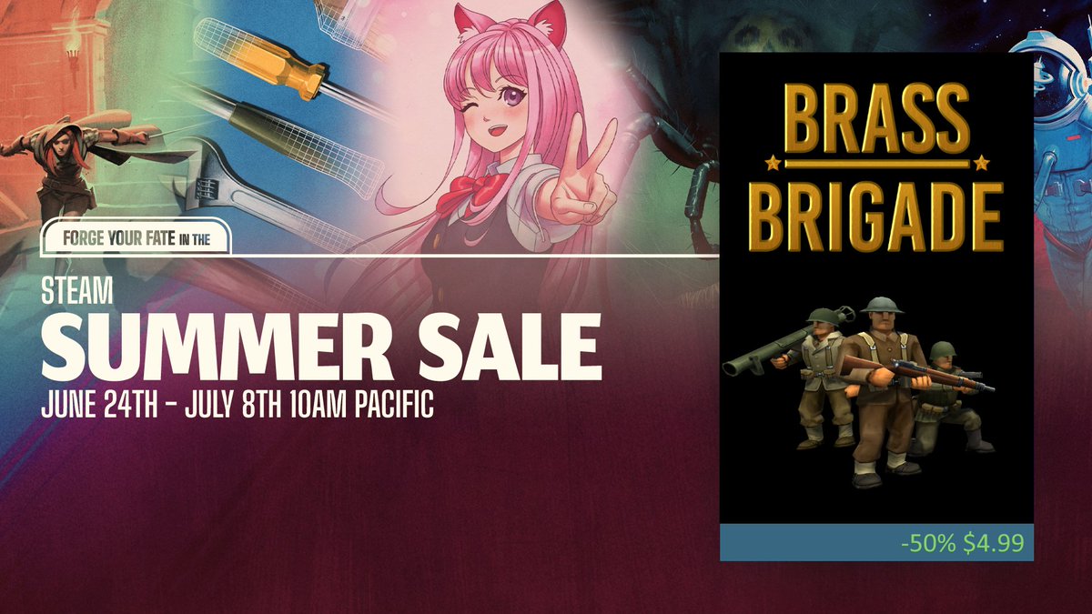 BrassBrigadeDev's tweet photo. #steamsummersale 

https://t.co/vrBS9t71QI https://t.co/hb5VdyTN1O