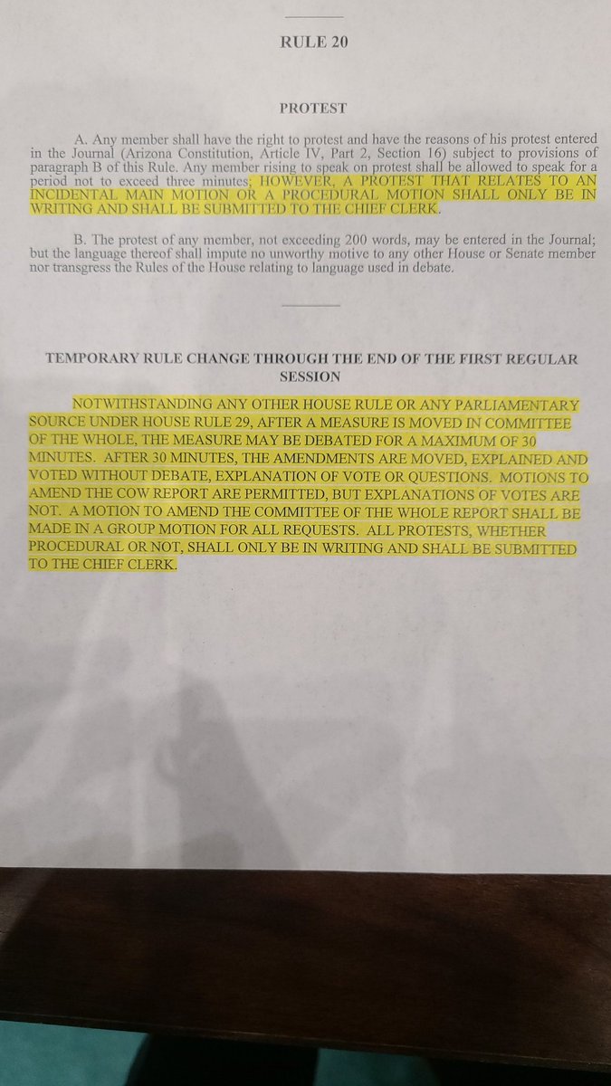 reginaldbolding's tweet image. This #AZBudget is so bad the @AZHouseGOP introduced a rule change to limit all debate to a maximum of 30 minutes. 

Let me be CLEAR! This won't stop me or my caucus from speaking up for Arizona. Get ready for a fight like you've never seen before. The @AZHouseDems is ready #azleg