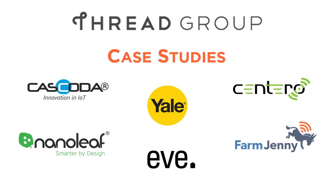 Real-world Thread implementations from Cascoda, Centero, Eve Systems, Farm Jenny, Nanoleaf, and Yale in our built for #IoT case studies. <a href="/cascoda/">Cascoda</a> <a href="/meeteve/">Eve</a> <a href="/FarmJennyAlerts/">Farm Jenny LLC</a> <a href="/nanoleaf/">Nanoleaf</a> <a href="/YaleHome/">account takeover</a> threadgroup.org/BUILT-FOR-IOT/…