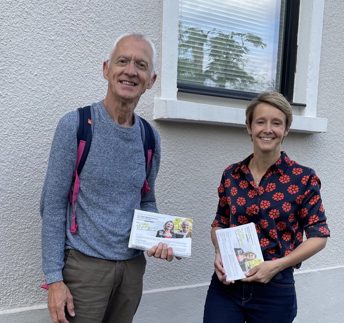 LGarnier44's tweet photo. 🗳 Super accueil ce soir en porte-à-porte avec nos candidats aux élections départementales Didier Rousset et Sophie Delangue #Nantes #Canton1 https://t.co/YXmt1BBm45
