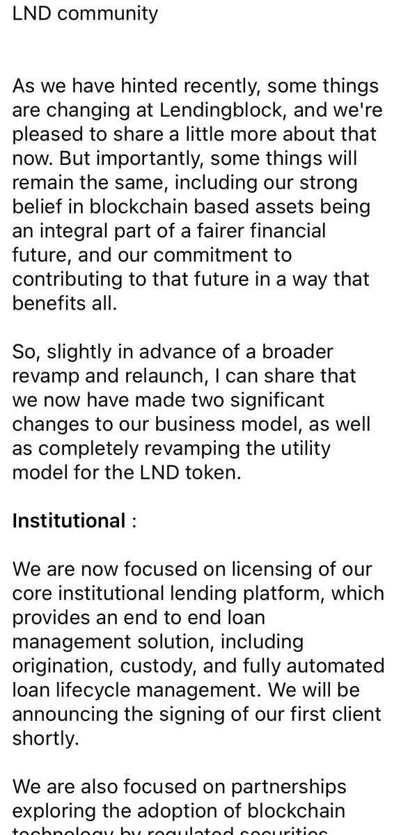 khamer_capital's tweet photo. Something is cooking at @lendingblock kitchen!! Lets wait and see for more news!!!! Very promising #LND ##LND2.0 #lendingblock #Crypto #cryptocurrency #cryptotwitter #DeFi #Cefi https://t.co/Oo9fPQ9DTD