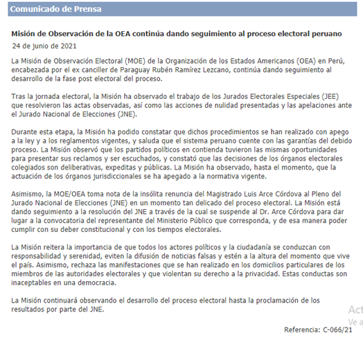 Roxanaderojas's tweet photo. @canalN_ y la @OEA_oficial les respondió. https://t.co/TeLVY5l5rJ