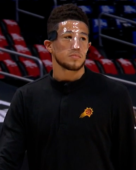 SportsCenter's tweet image. Masked D-Book for Game 3 😳