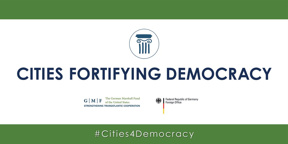 .@gmfus has launched “Cities Fortifying Democracy,” a first-of-its-kind cohort of American and European cities that will come together in teams to collaborate on what cities are and can be doing to strengthen the foundation of democracy. Read more: bit.ly/cities-4-democ…