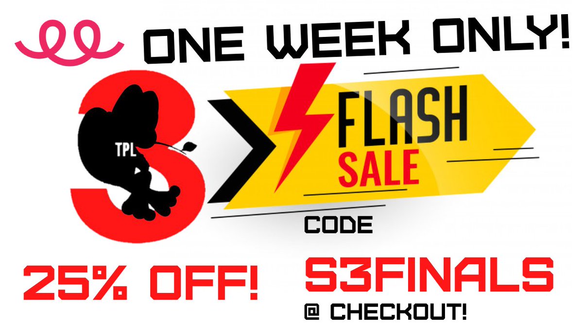 IT'S TIME FOR A SALE! For ONE WEEK ONLY, in honor of the TPL S3 Finals this weekend, we're having a sale! ALL TPL Merch is 25% off with the code S3FINALS! Grab the merch for your favorite teams or your own team today! 
tpl-merch.creator-spring.com
CODE: S3FINALS