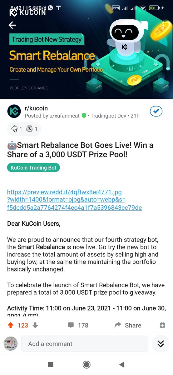 bcxboost's tweet photo. @kucoincom all task completed #KuCoinTradingBot #SmartRebalance
https://t.co/czW0HPDAIY https://t.co/5hwPVj0jhZ