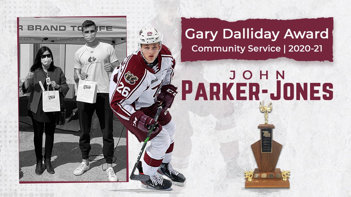 The Gary Dalliday Community Service Award goes to John Parker-Jones (<a href="/ParkerJones777/">John Parker-Jones</a>) for his impactful presence as a Hockey Gives Blood Player Ambassador. 👏🏻