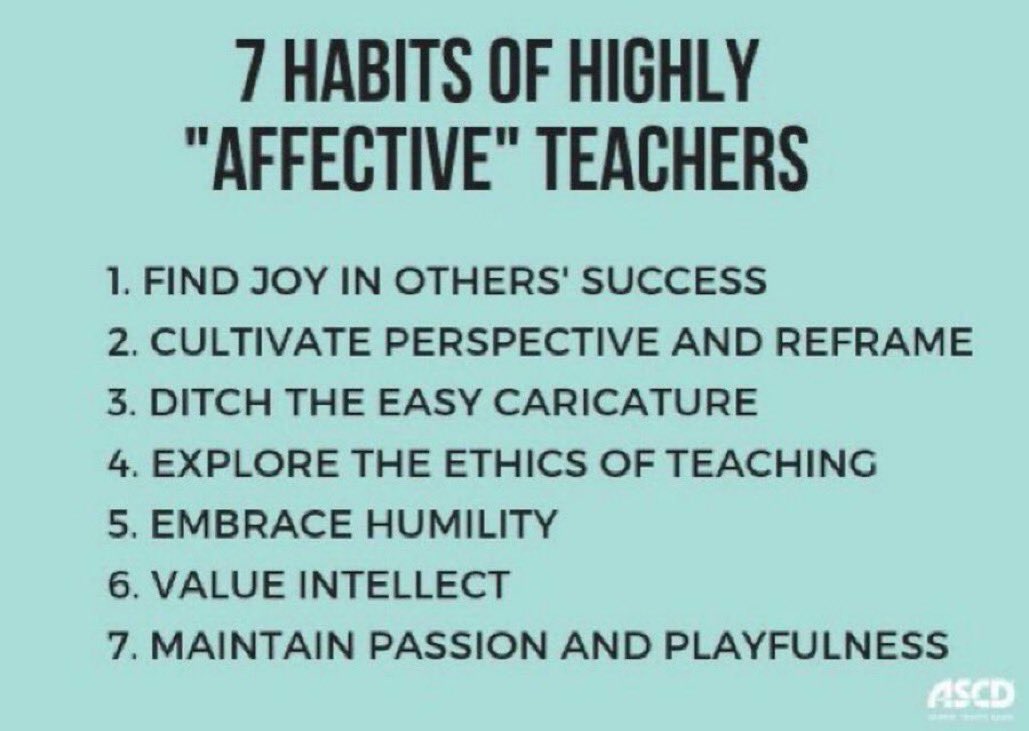 7 Habits of Highly Affective Teachers