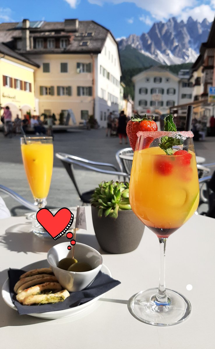 orsohotel's tweet photo. Aperitivo time in the centre of #SanCandido ! #HotelOrsoGrigio #3ZinnenDolomites https://t.co/R1yzo7TefM