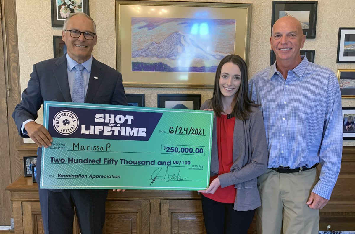 GovBobFerguson's tweet photo. Congratulations to Marissa, our latest winner of the "Shot of a Lifetime" lottery. Marissa is a pre-nursing student &amp; won $250,000 just for getting vaccinated. She’s demonstrates we all can be leaders by telling our stories &amp; encouraging loved ones to get this lifesaving vaccine. https://t.co/m2OwAG2ycD