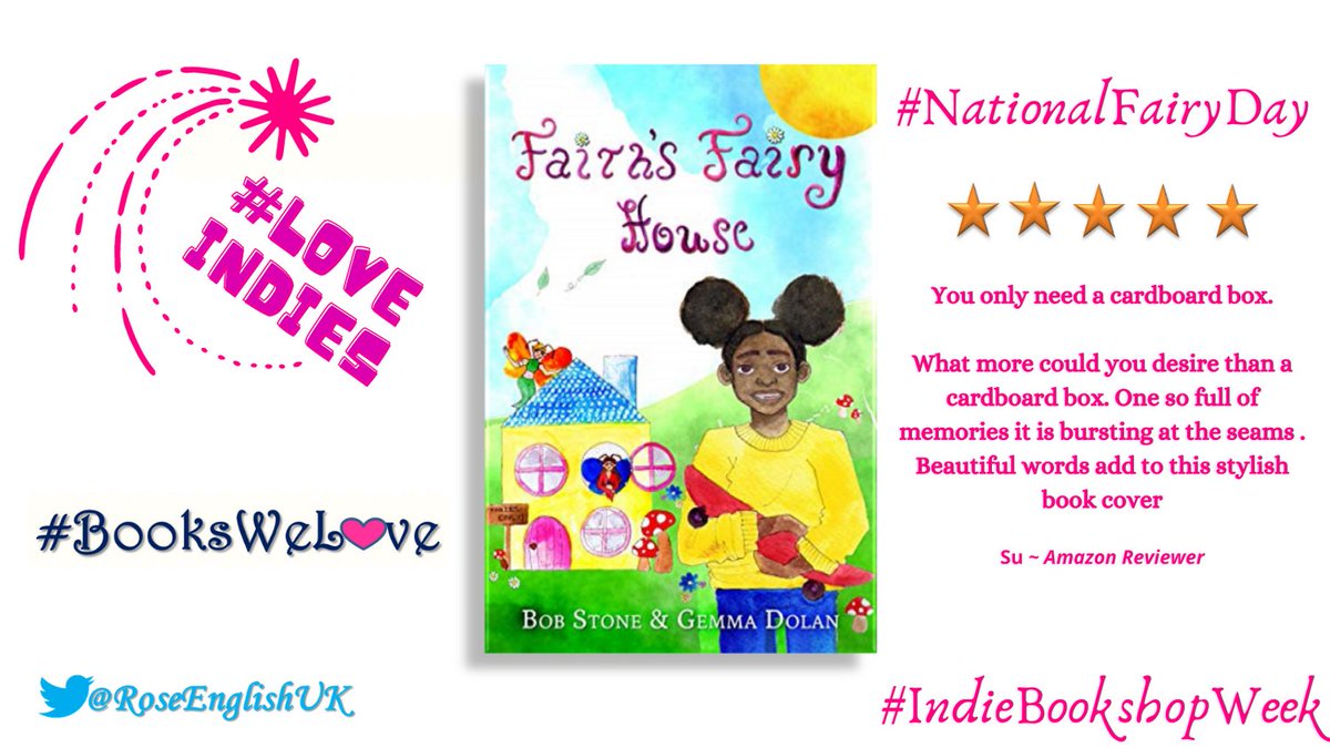MissRubyHeart1's tweet photo. #IndieBookshopWeek with @bobstoneauthor from #Liverpool #WriteBlend check out 'Faith's Fairy House' to celebrate #NationalFairyDay #ReadingIsMagic Happy Reading :-) https://t.co/Dh1gQLdtFb
