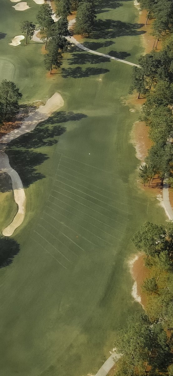 LMurphTurf's tweet image. Not only is @NGhighlights a good member of our GCM Team, he is also talented with a camera. His drone photo highlights most of the back 9 at No. 8. It was nice to see the drainage our team worked hard to install in the 12th fairway from an aerial view.