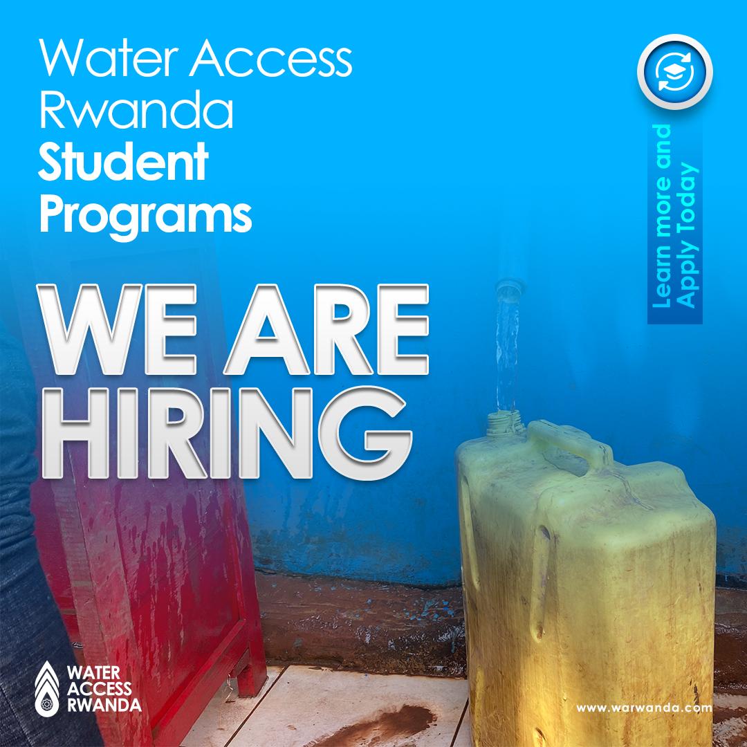 Calling all bright students! Water warrior applications are finally open!

Apply here warwanda.zohorecruit.com