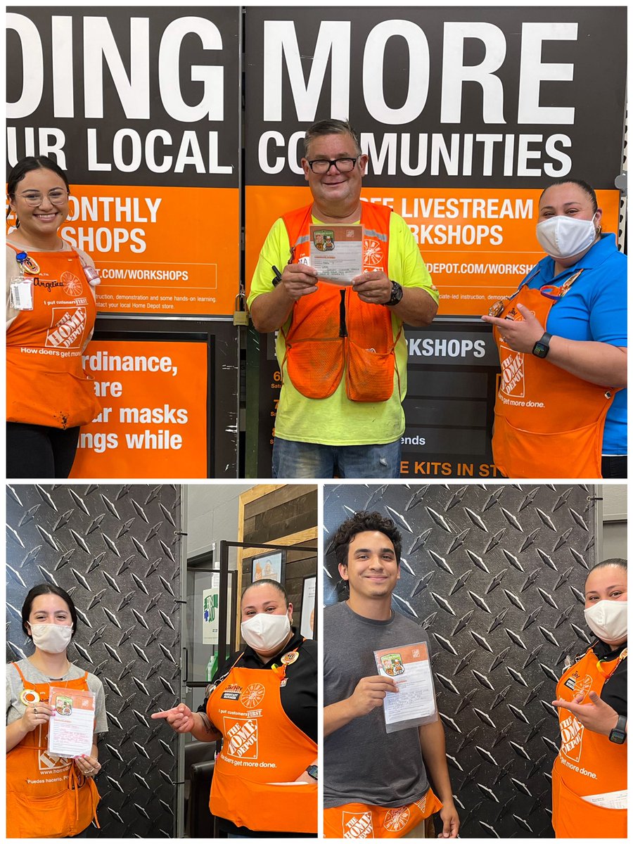 Madi, Eric and Mark received homers for providing great customer service! @steph24thomas <a href="/emillye_25/">Emilly Harrison</a> <a href="/Marcos_THD/">Marcos Mendez</a>