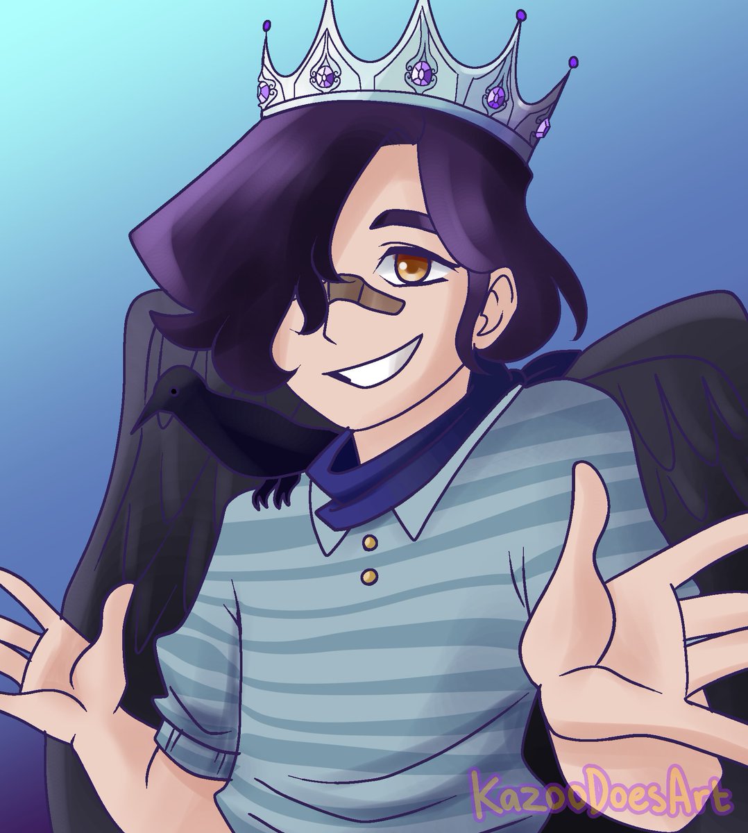 KazooDoesArt's tweet photo. More fanart for more awesome artists!
@RebeckaDraws 
@Seeks_stuff 
@ReddsMess 
King Crow (insta: https://t.co/V0xnSFJnQB) https://t.co/vIQb0rqLNs